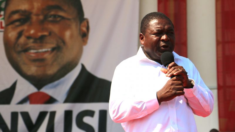 Filipe Nyusi lors de la campagne électorale de 2014. Photo: Wikimedia Commons CC BY-SA 2.0