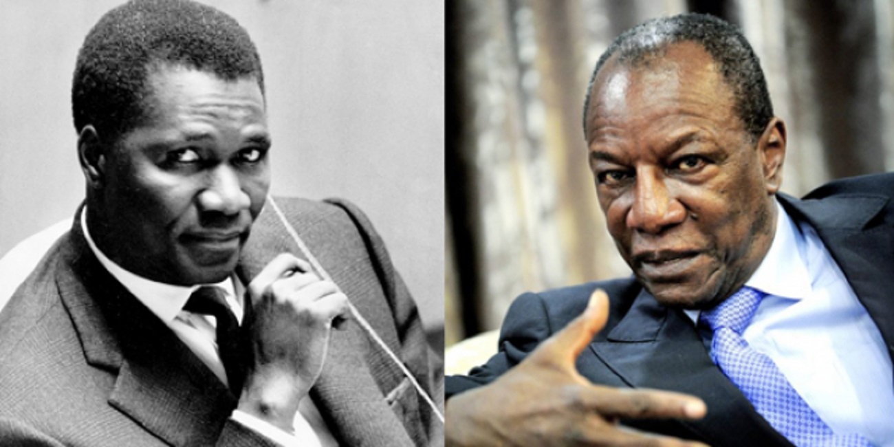 Sekou Touré et Alpha Condé