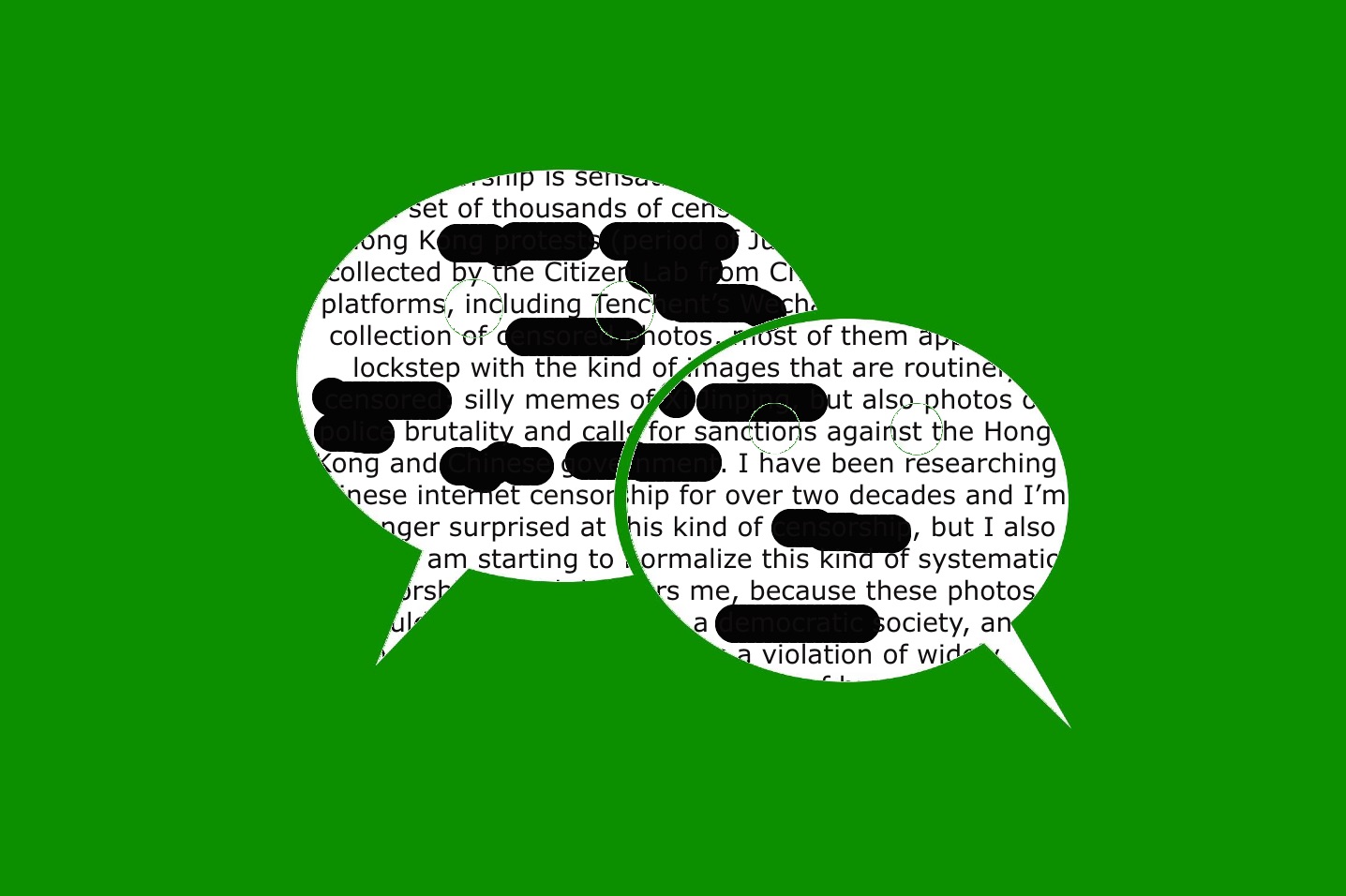 La ‘Censorsure.’ Image crée par Oiwan Lam.